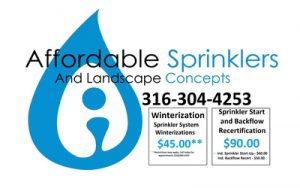 Affordable Sprinklers - Sprinkler Installation and Landscape Concepts - Wichita, Kansas